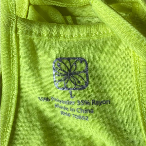 Apana Workout Tank Top Yellow Large - Picture 6 of 6